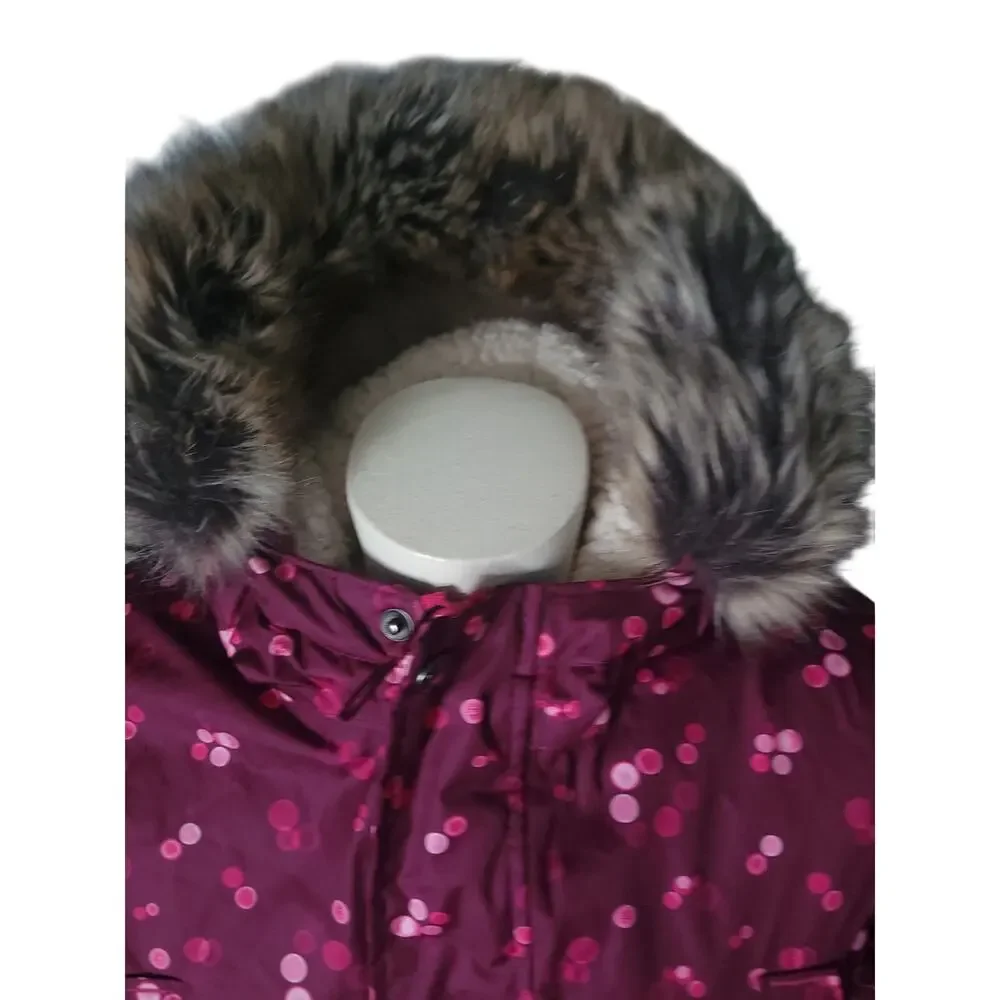 Lands end girls 10-12 Kids Expedition Down Waterproof Winter Parka Color pink